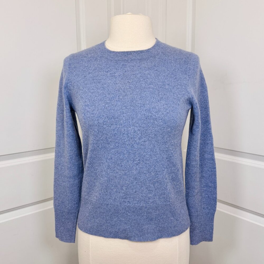 J.Crew Cashmere Sweater XS Blue Soft Preppy Classic Chic Capsule Luxury